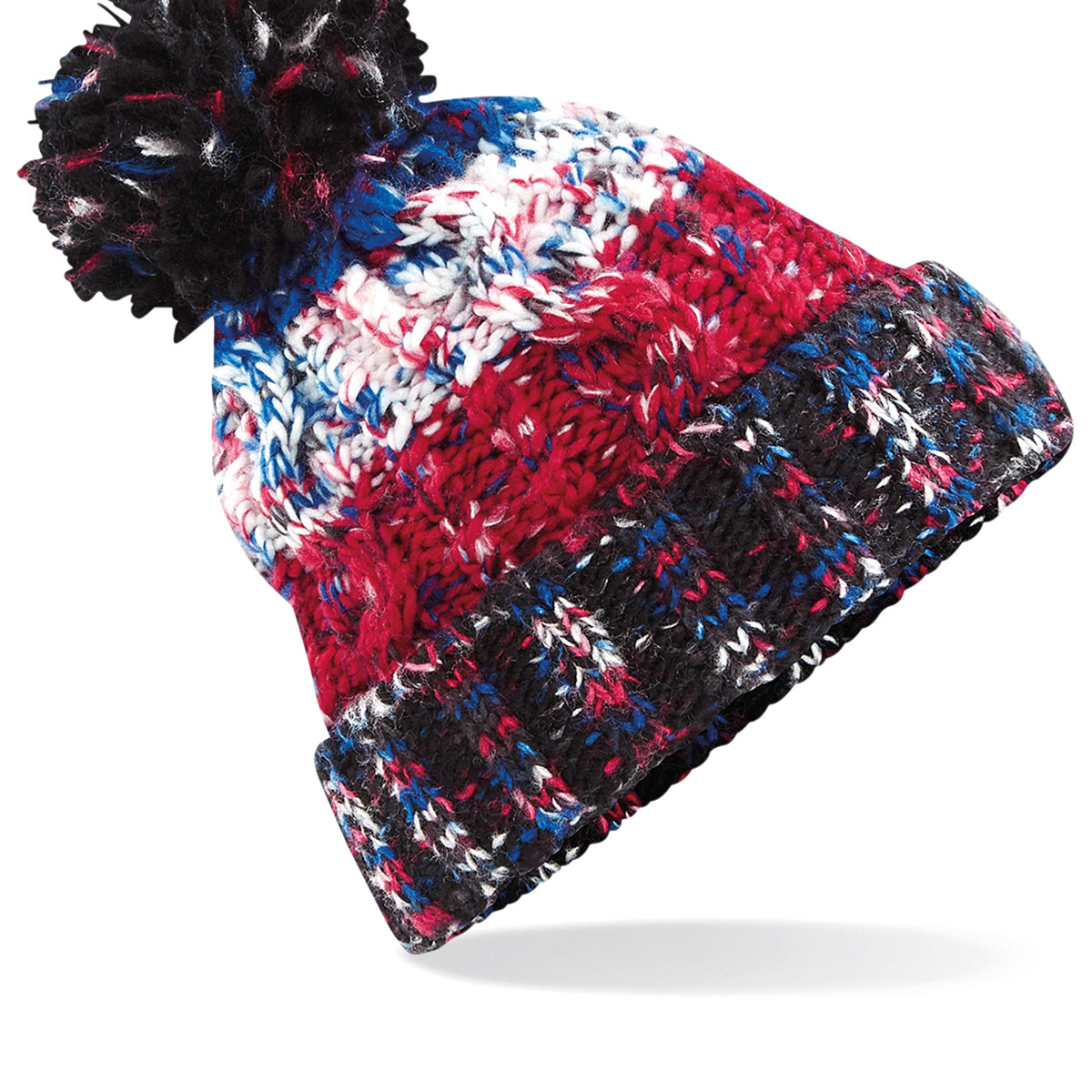 Beechfield Corkscrew Pom Pom Beanie