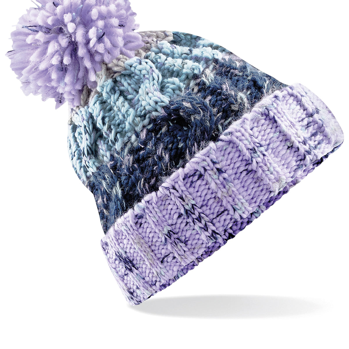 Beechfield Corkscrew Pom Pom Beanie