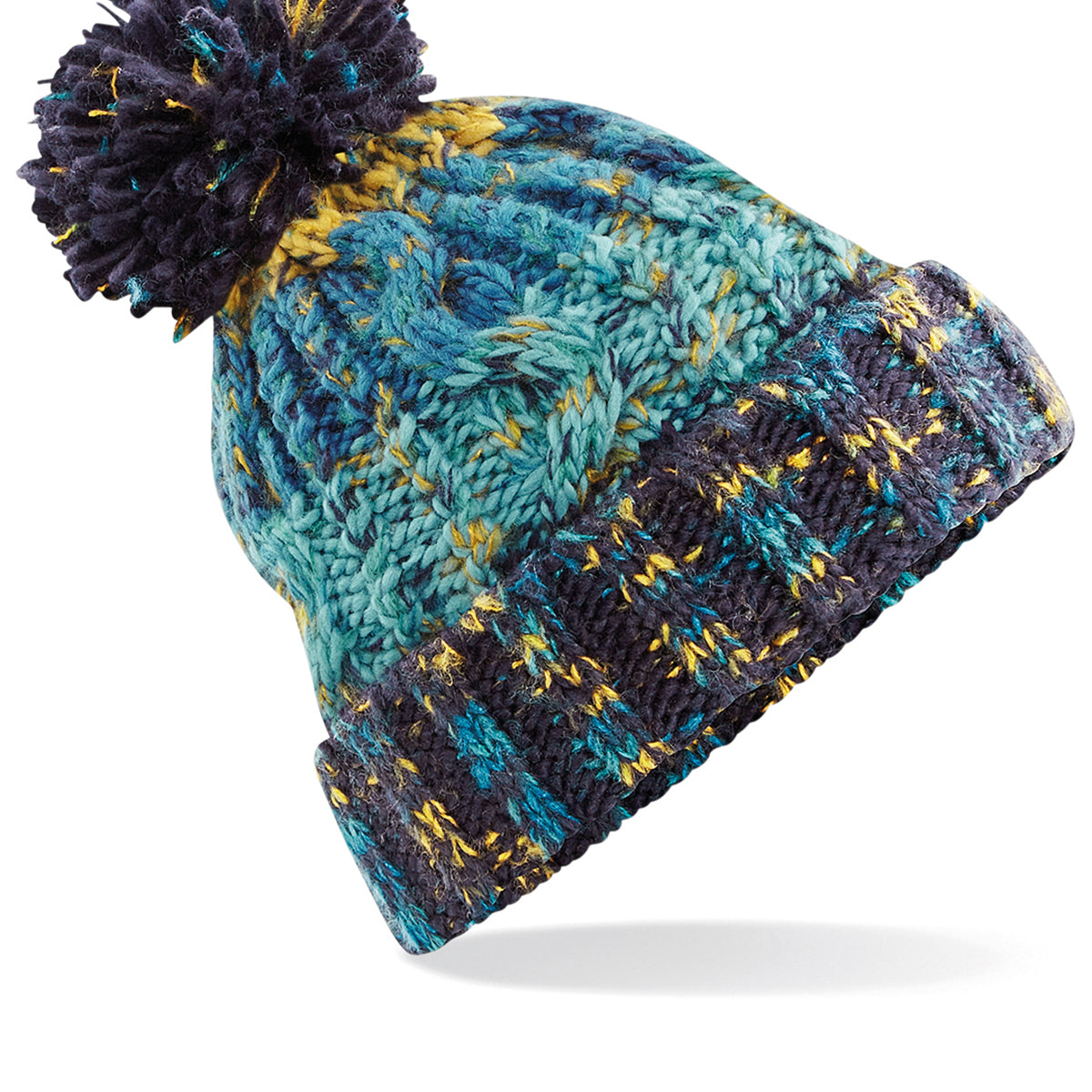Beechfield Corkscrew Pom Pom Beanie