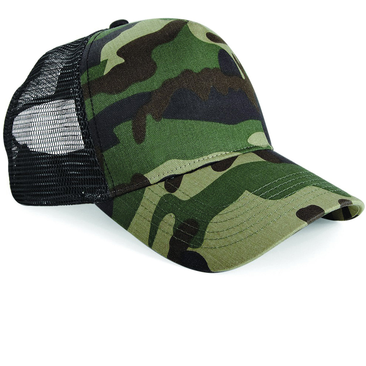 Beechfield Camo Snapback Trucker