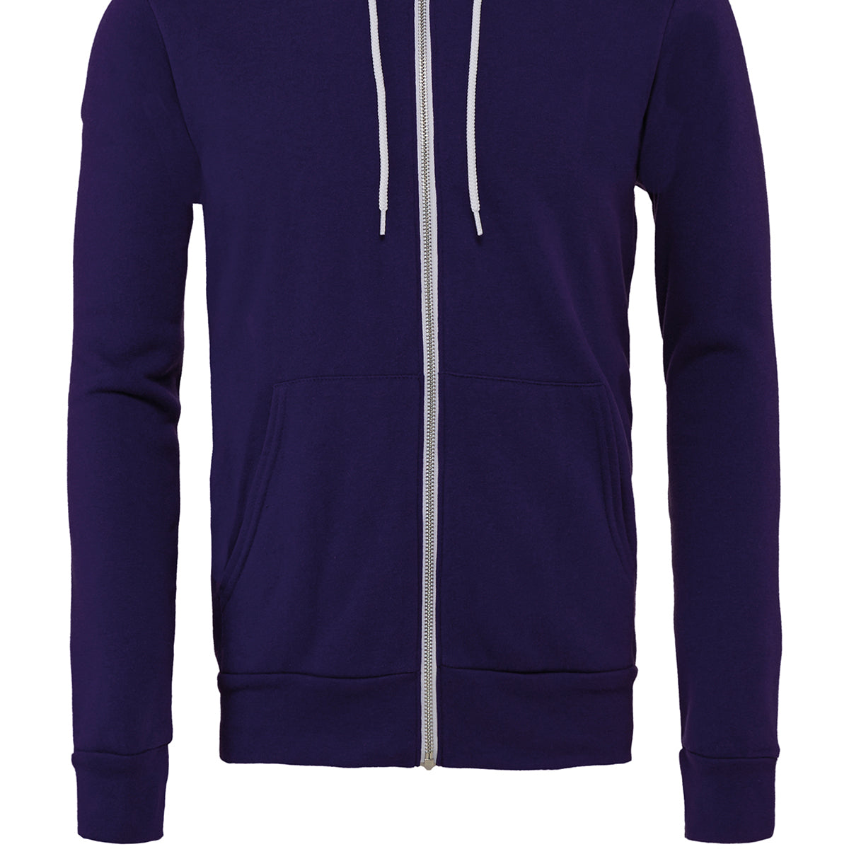Bella & Canvas Unisex Polycotton Fleece Full-Zip Hoodie