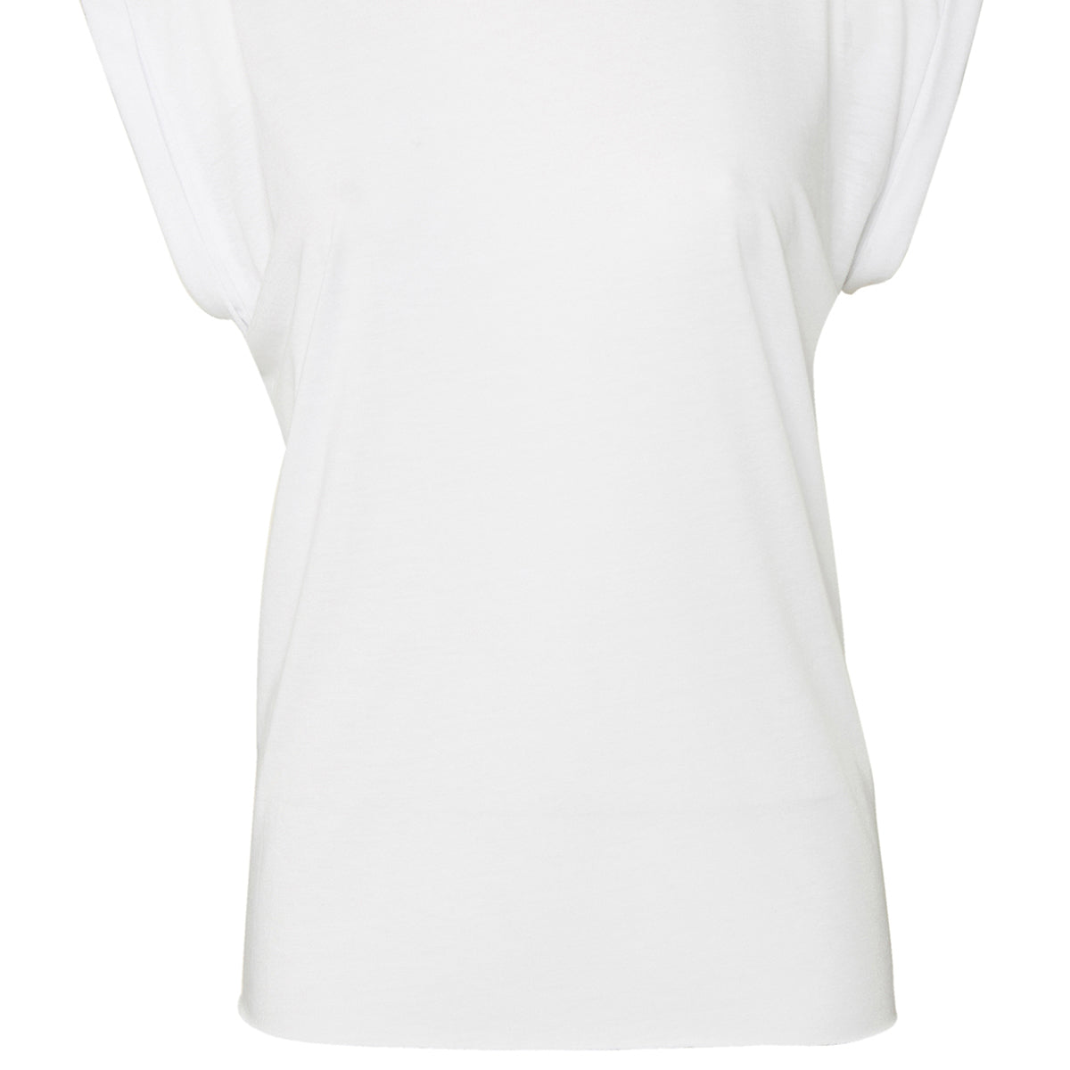 Bella & Canvas Women'S Flowy Muscle Tee With Rolled Cuff