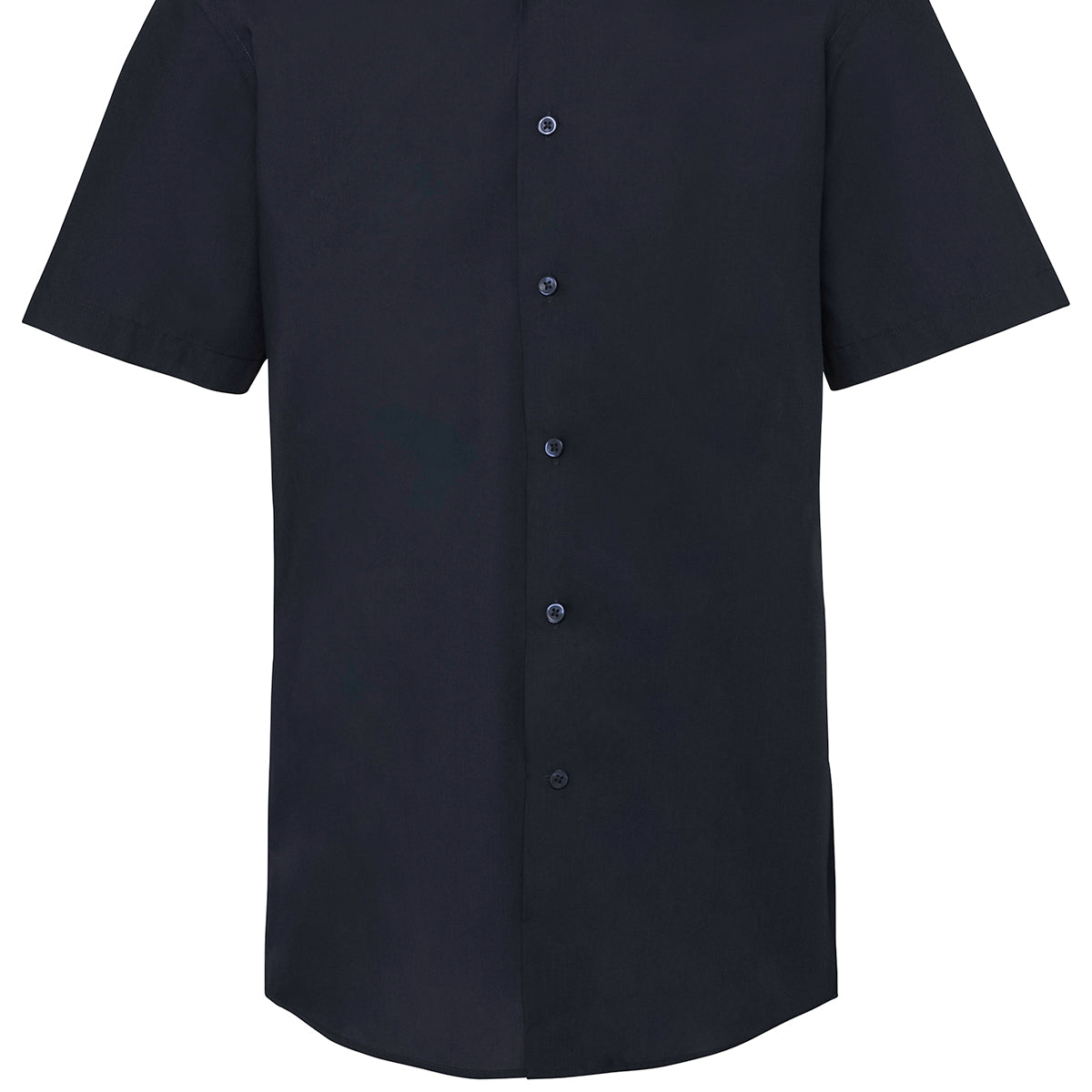 Russell Collection Short Sleeve Polycotton Easycare Tailored Poplin Shirt