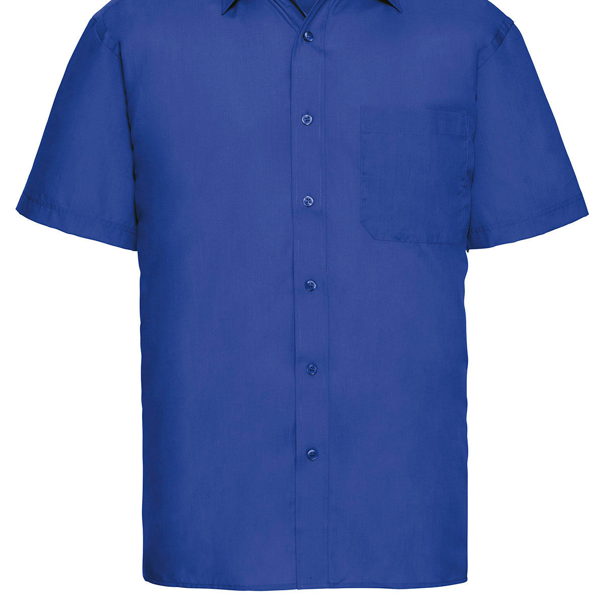 Russell Collection Short Sleeve Polycotton Easycare Poplin Shirt