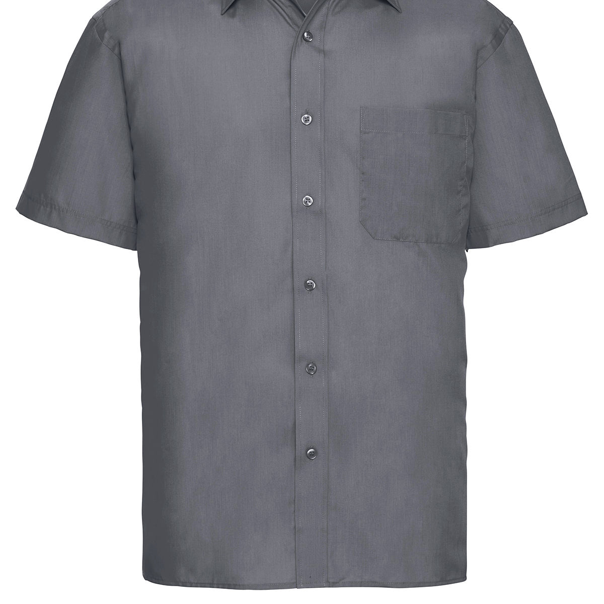 Russell Collection Short Sleeve Polycotton Easycare Poplin Shirt