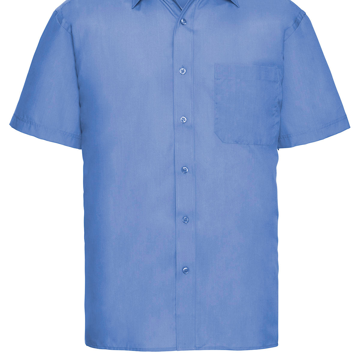 Russell Collection Short Sleeve Polycotton Easycare Poplin Shirt