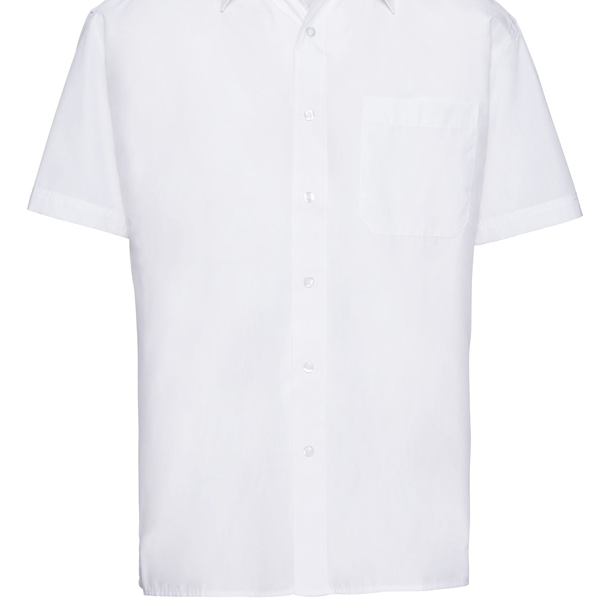 Russell Collection Short Sleeve Polycotton Easycare Poplin Shirt