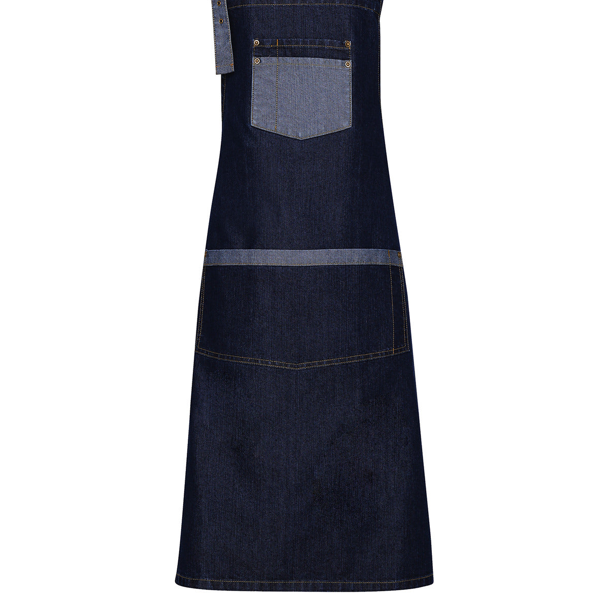 PremierDomain Contrast Denim Bib Apron