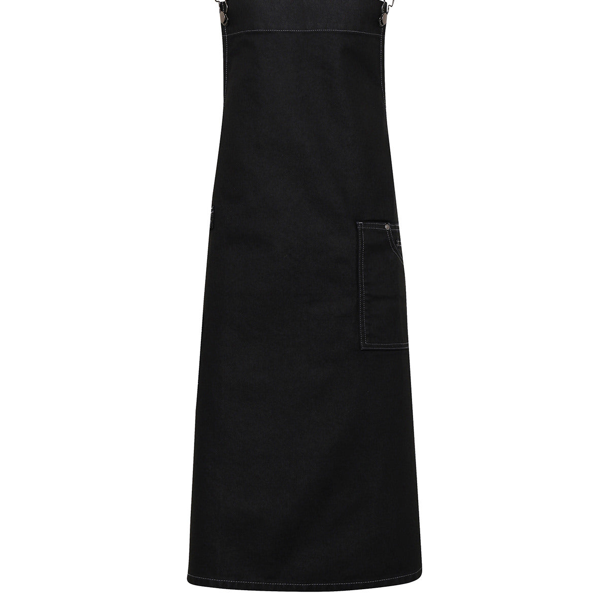 PremierDistrict Waxed-Look Denim Bib Apron