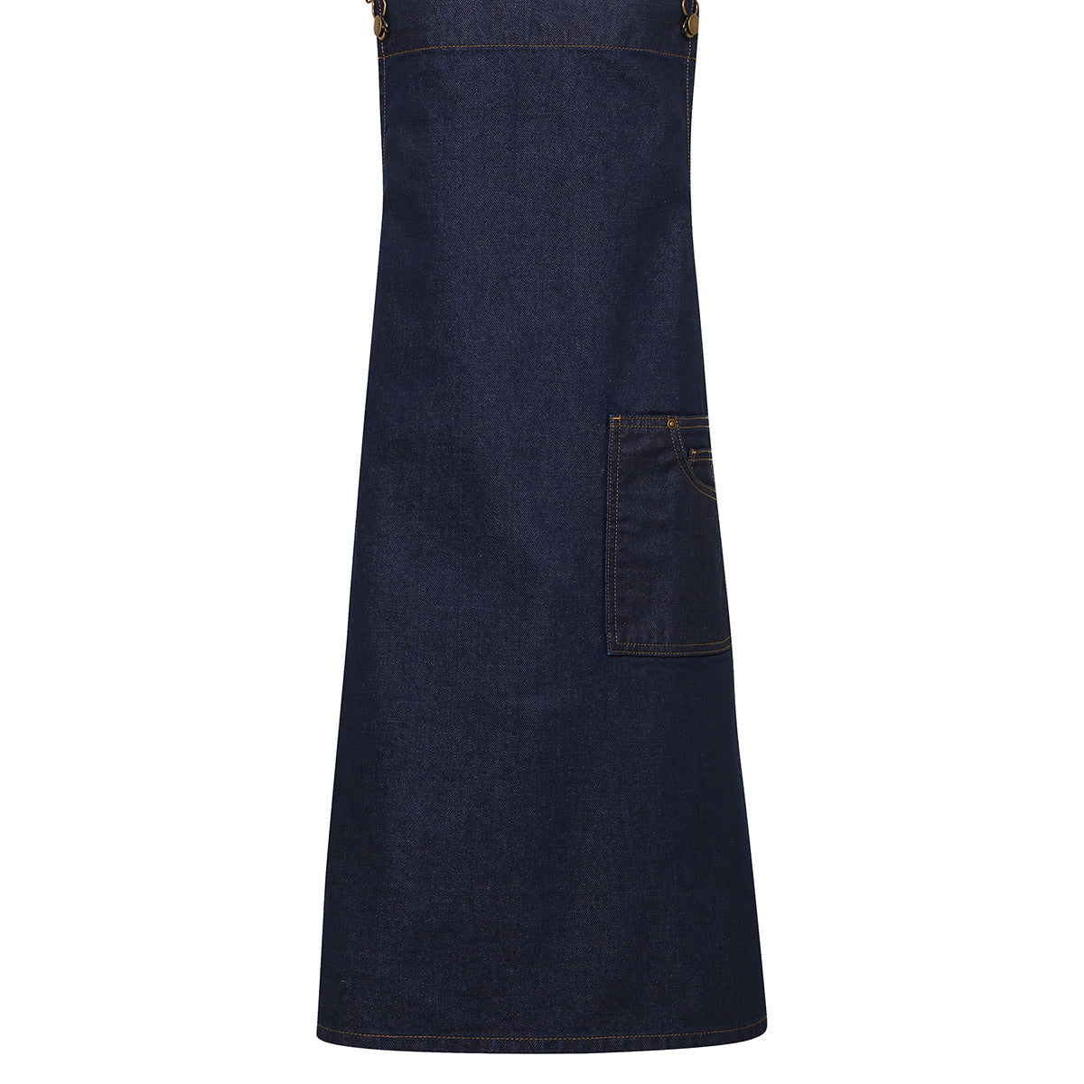 PremierDistrict Waxed-Look Denim Bib Apron