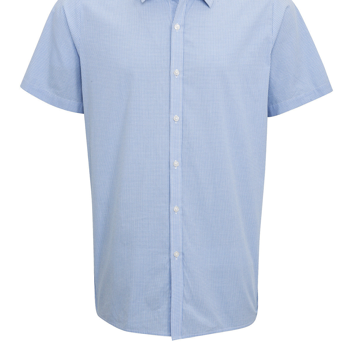 PremierMicrocheck (Gingham) Short Sleeve Cotton Shirt