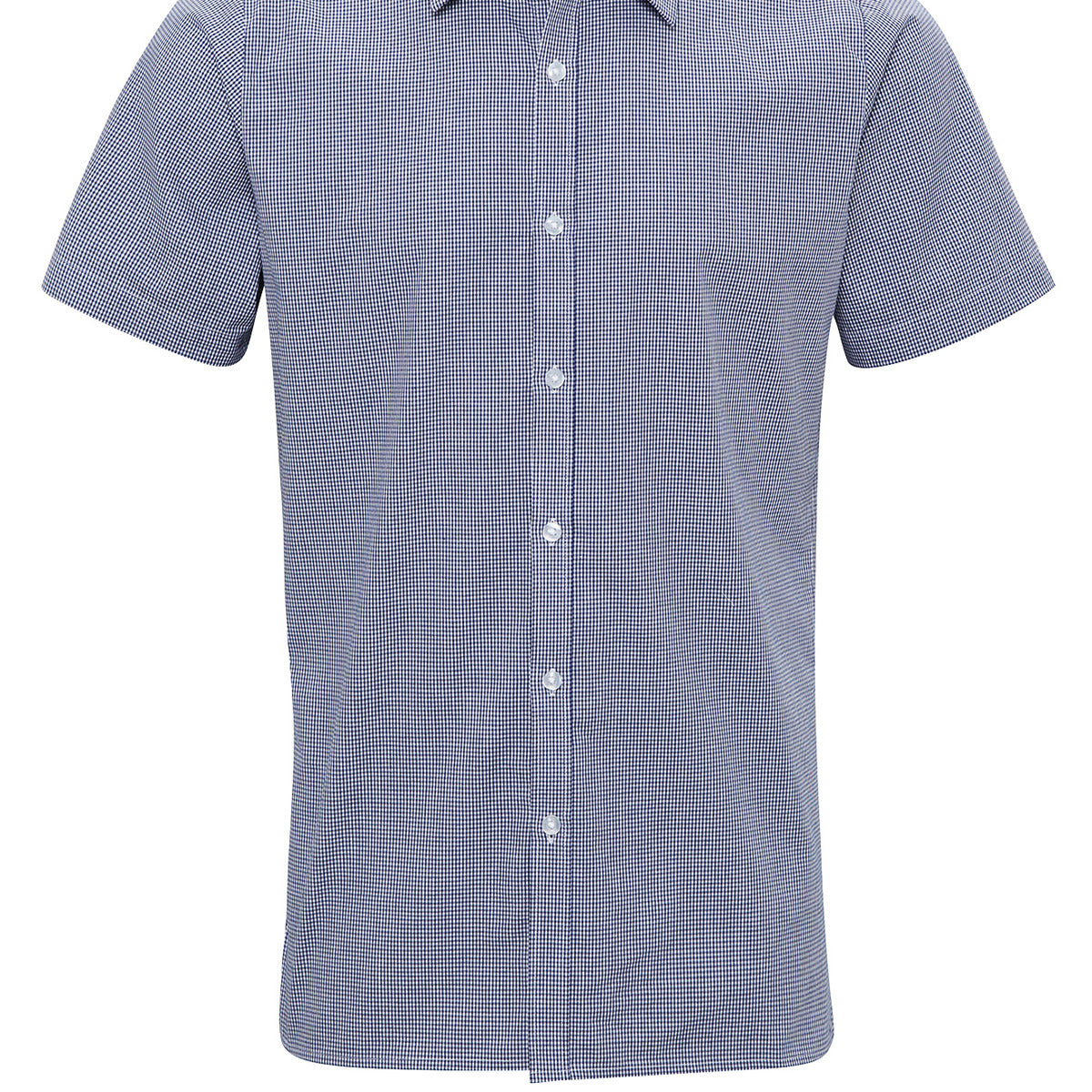 PremierMicrocheck (Gingham) Short Sleeve Cotton Shirt