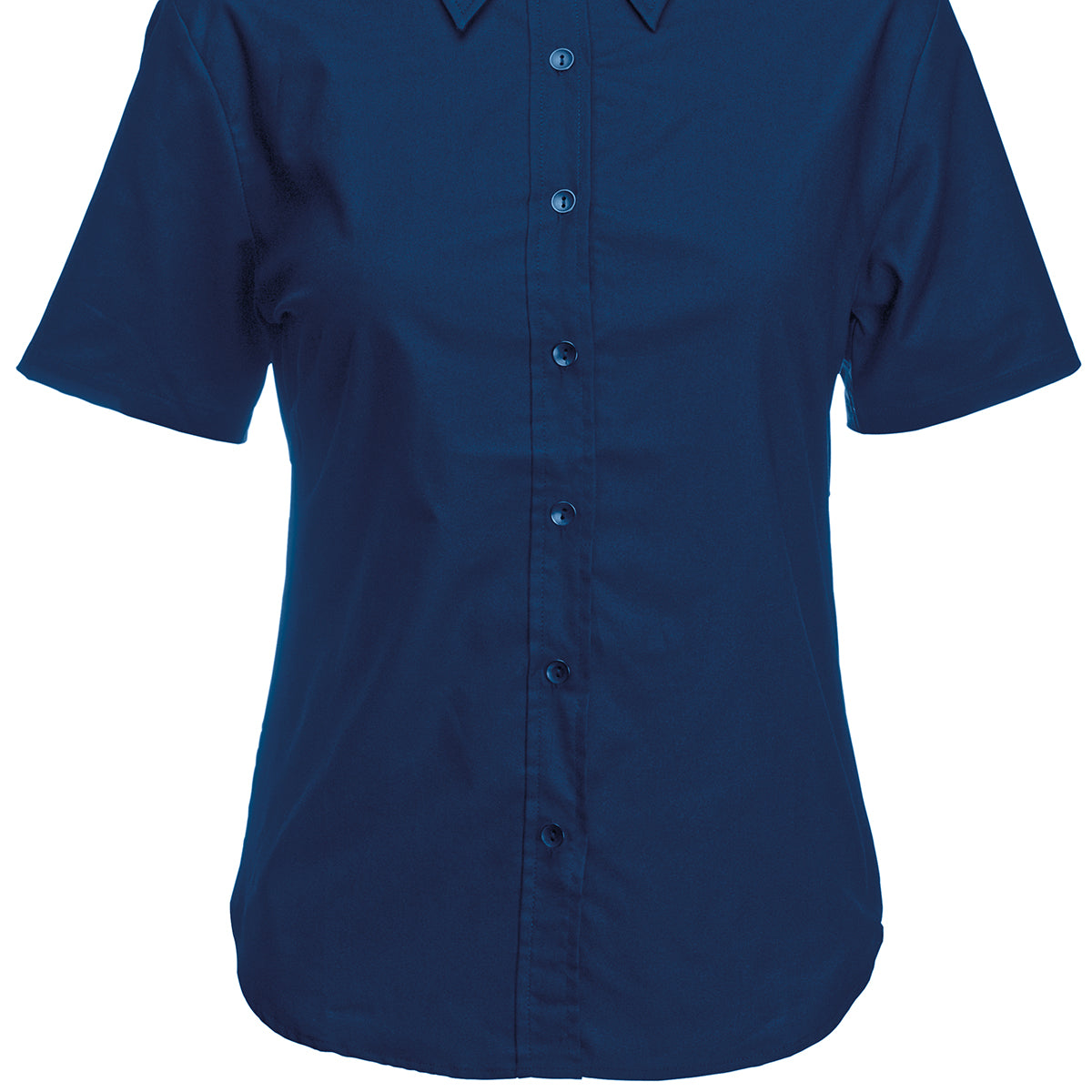 Fruit of the Loom Women's Oxford Short Sleeve Shirt