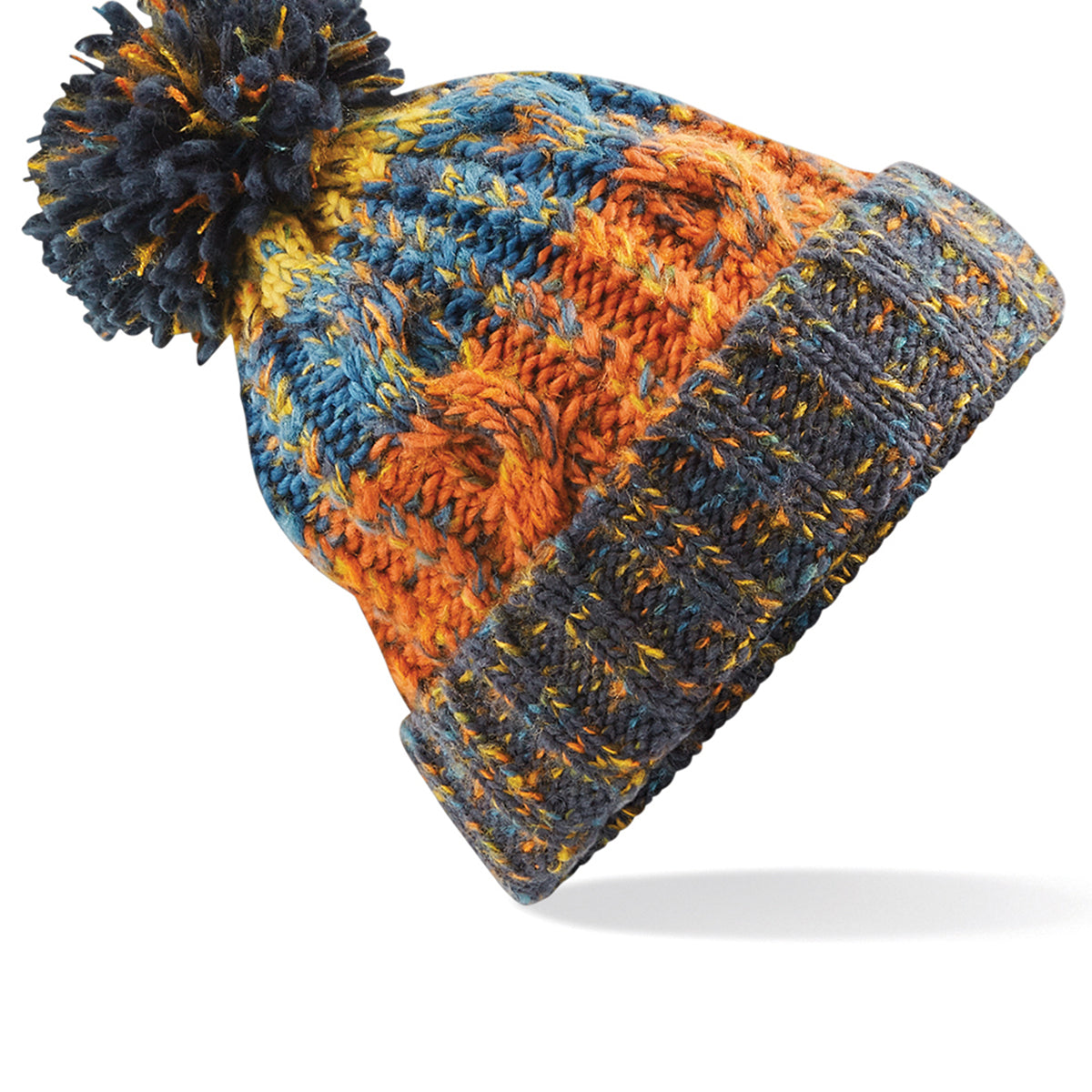 Beechfield Corkscrew Pom Pom Beanie