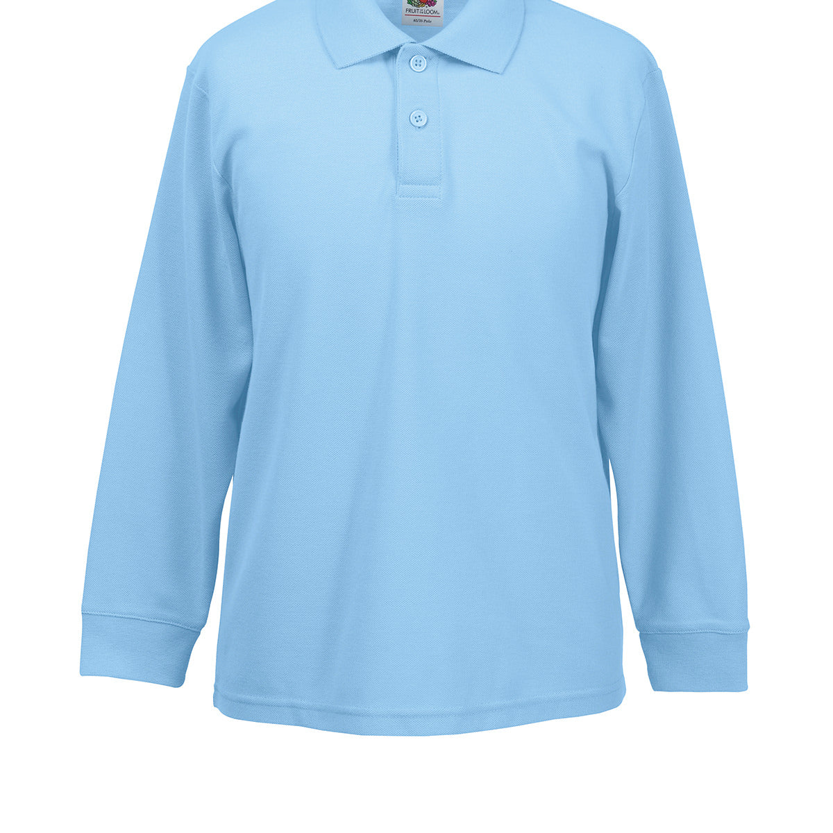 Fruit of the Loom Kids Long Sleeve 65/35 Polo