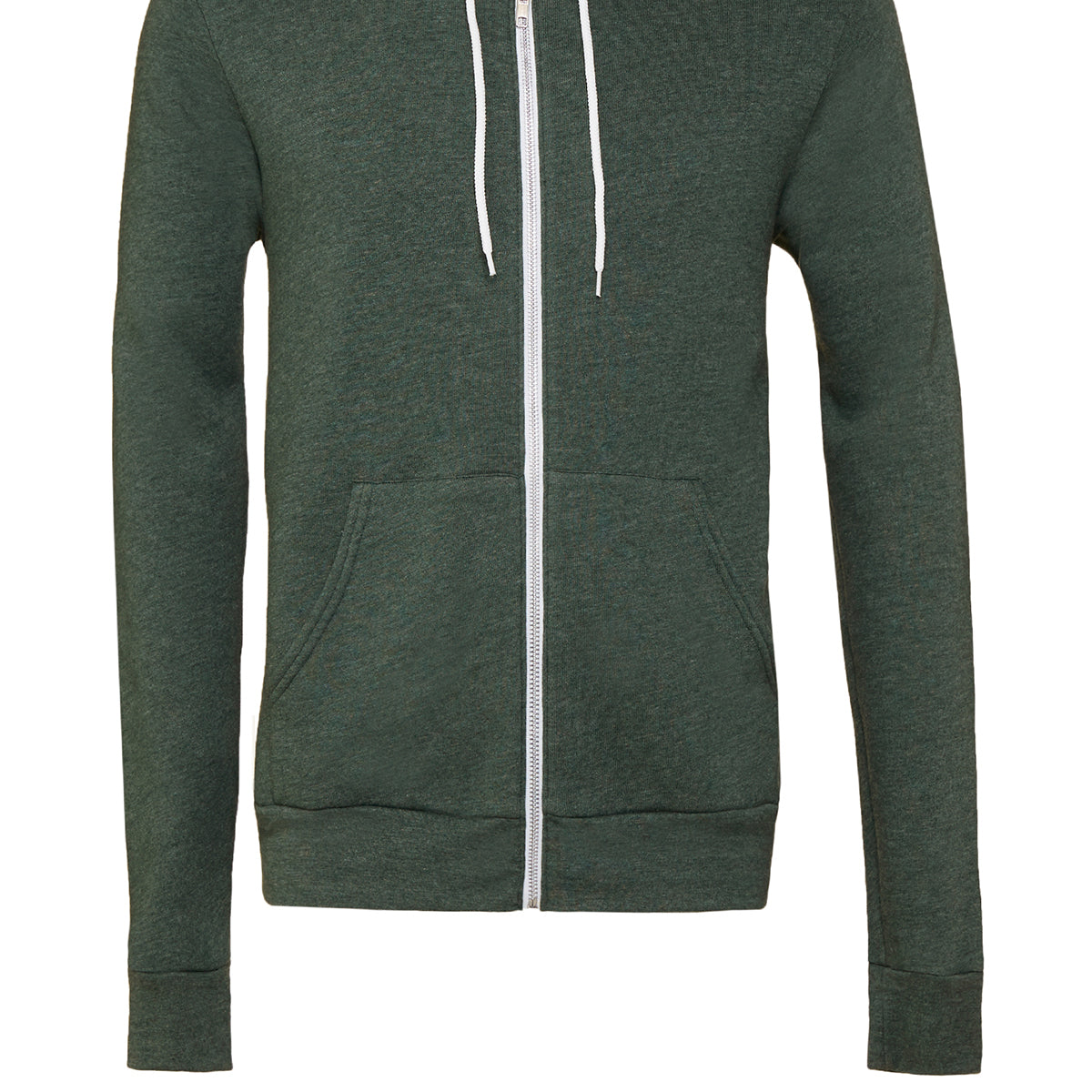Bella & Canvas Unisex Polycotton Fleece Full-Zip Hoodie