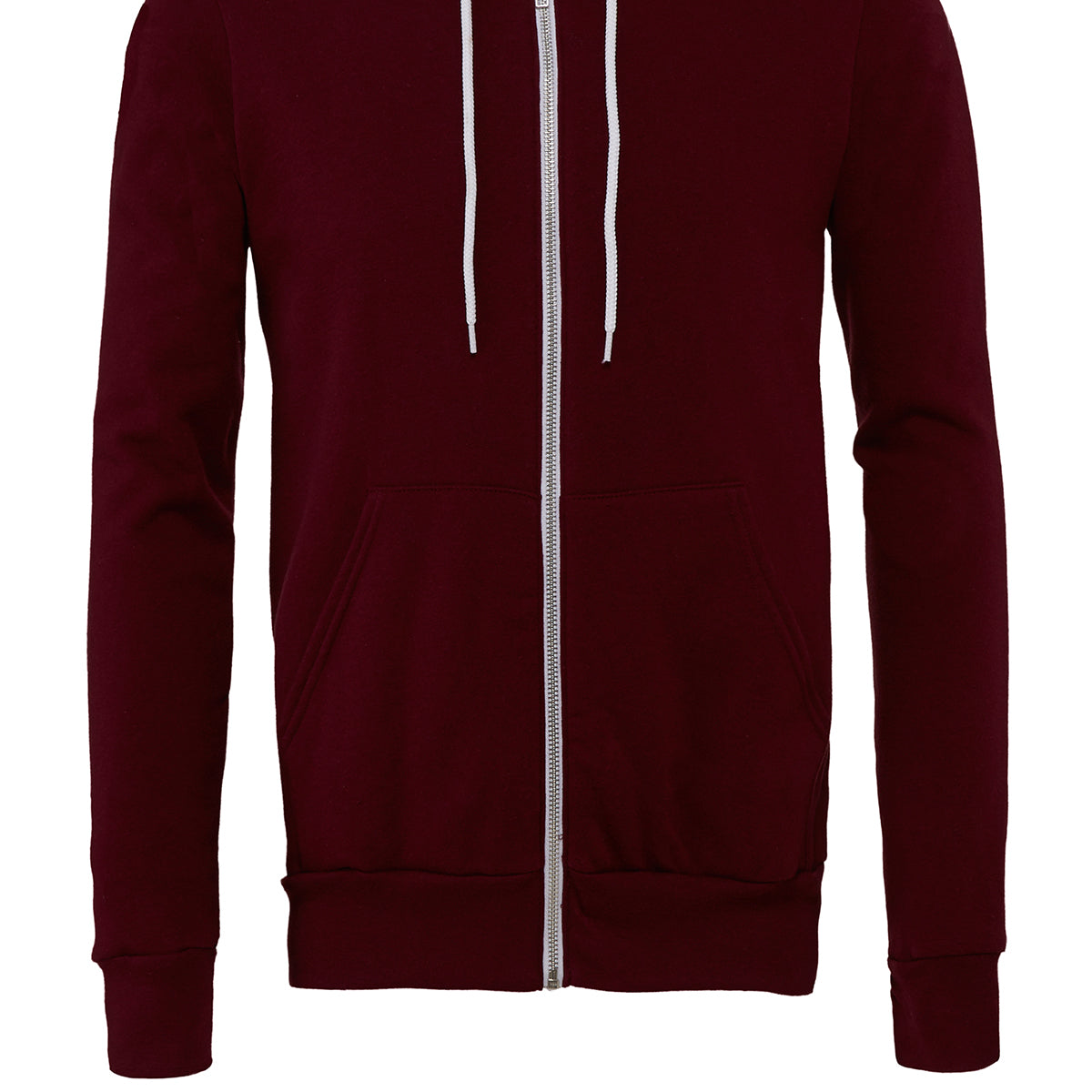 Bella & Canvas Unisex Polycotton Fleece Full-Zip Hoodie