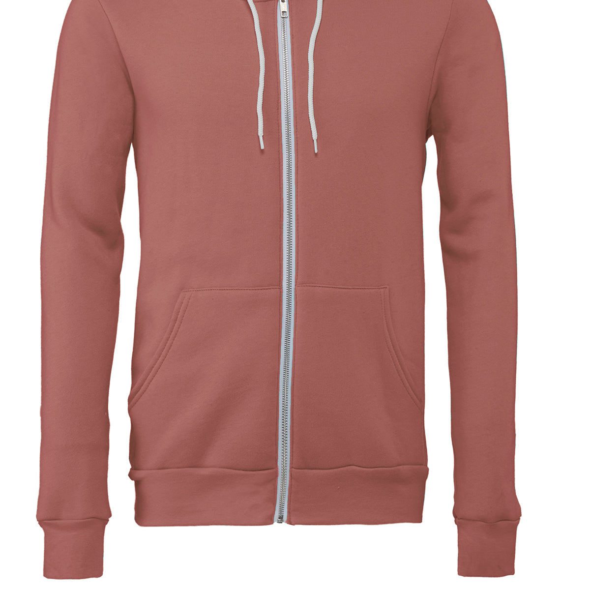 Bella & Canvas Unisex Polycotton Fleece Full-Zip Hoodie