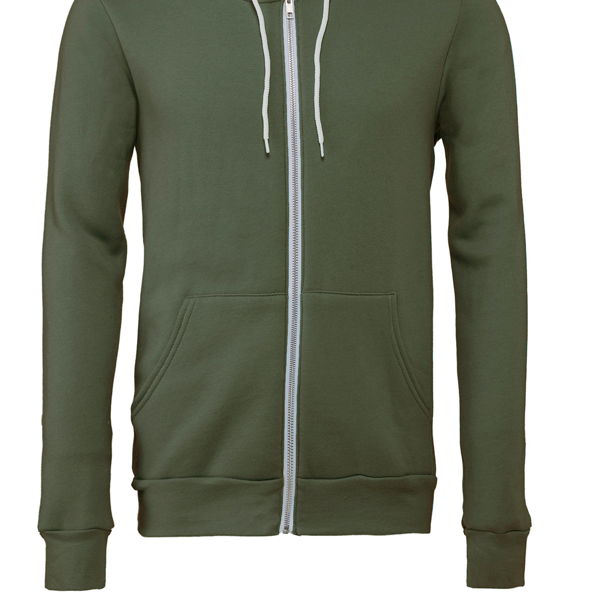 Bella & Canvas Unisex Polycotton Fleece Full-Zip Hoodie