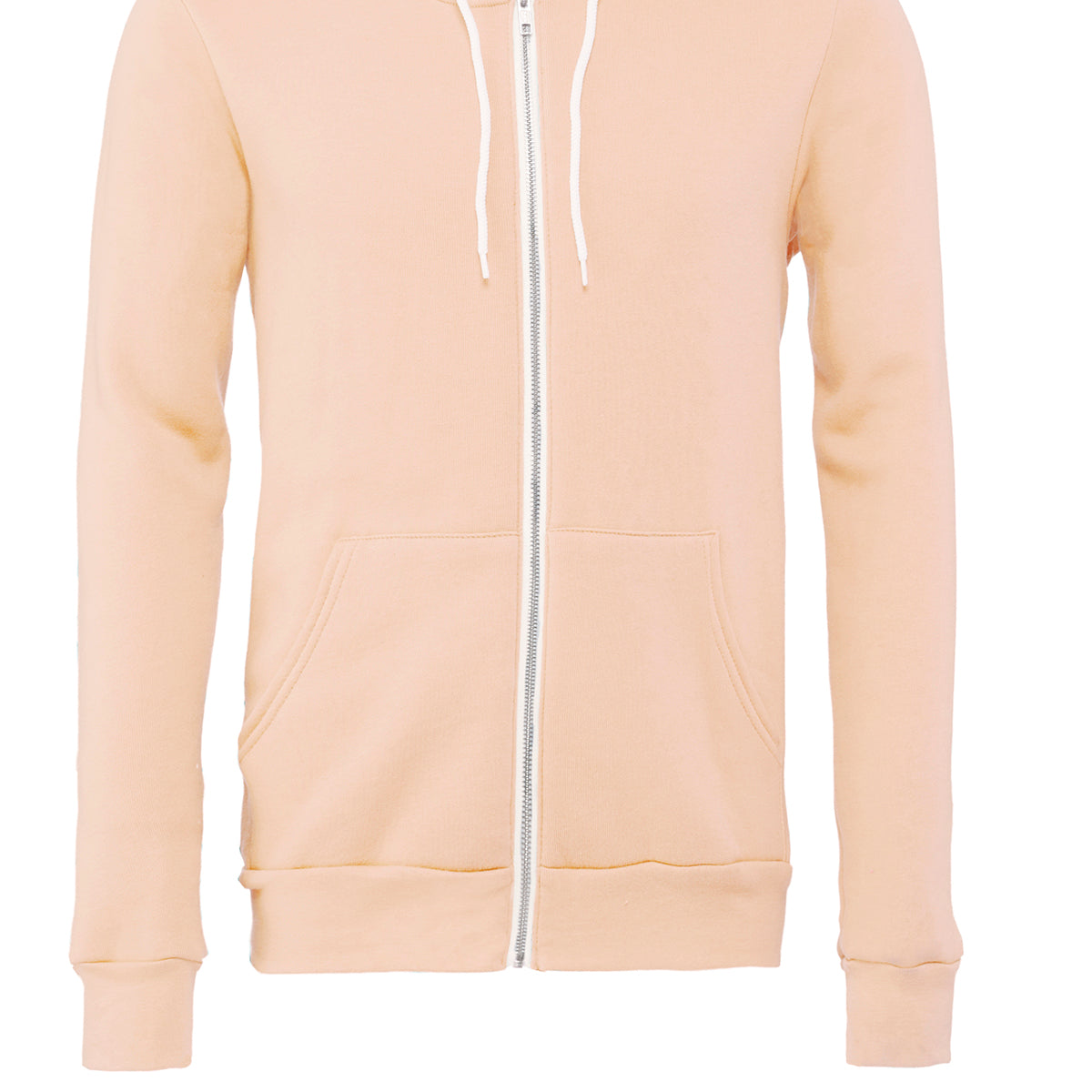 Bella & Canvas Unisex Polycotton Fleece Full-Zip Hoodie
