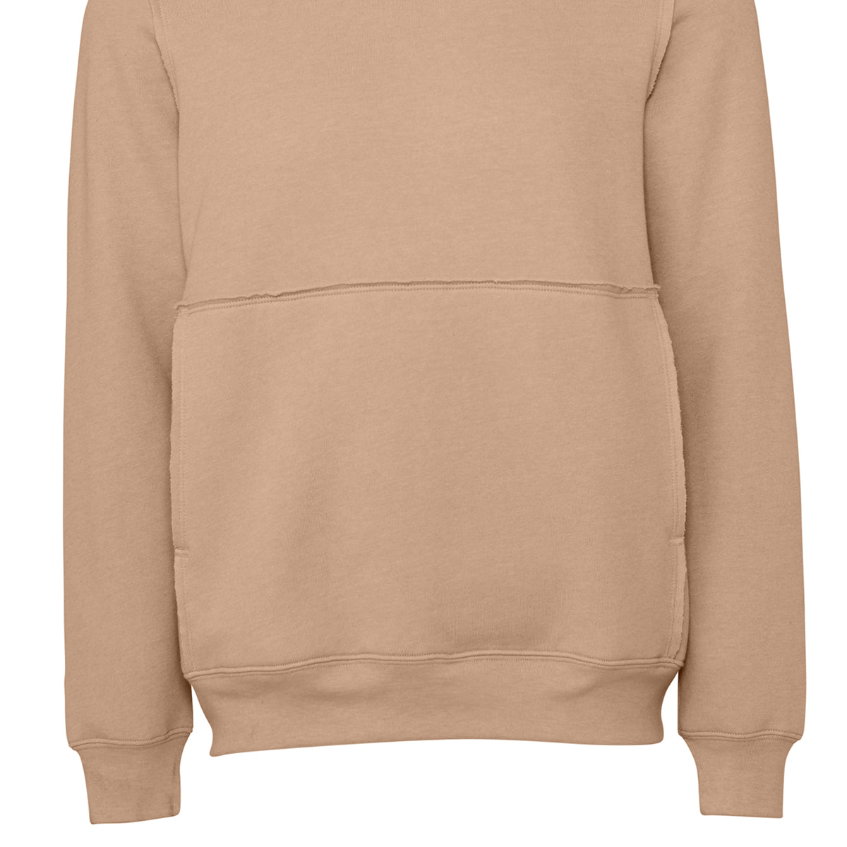 Bella & Canvas Unisex Raw-Seam Crew Pullover