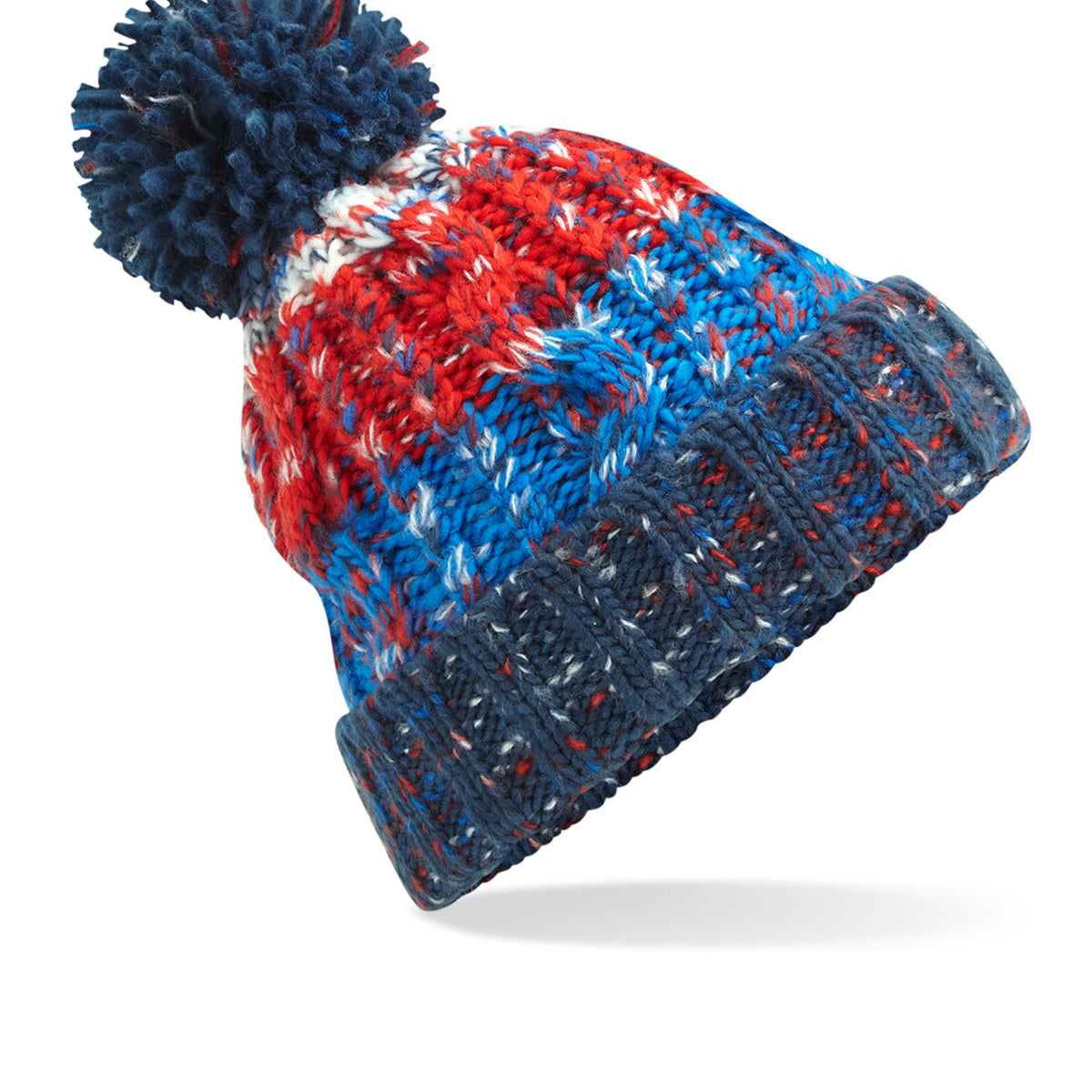 Beechfield Corkscrew Pom Pom Beanie