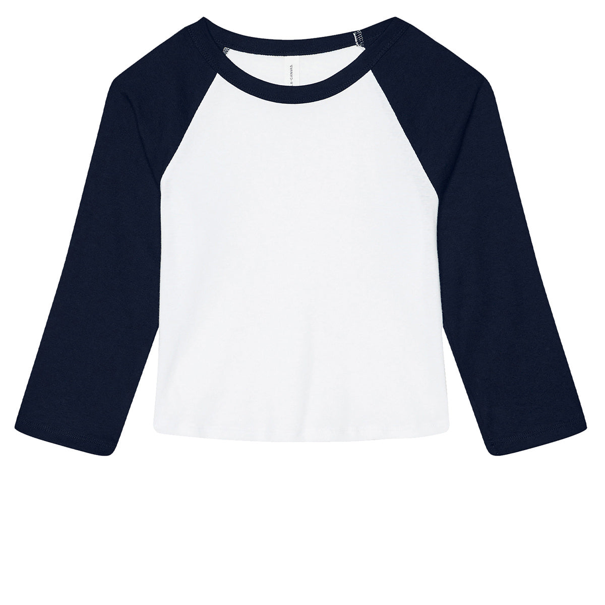 Bella & Canvas Women’S Micro Rib 3/4 Raglan Baby T-Shirt