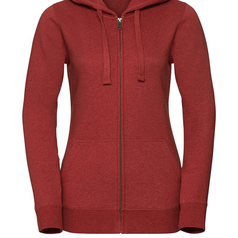 Russell Europe Women's Authentic Melange Zipped Hood Sweatshirt