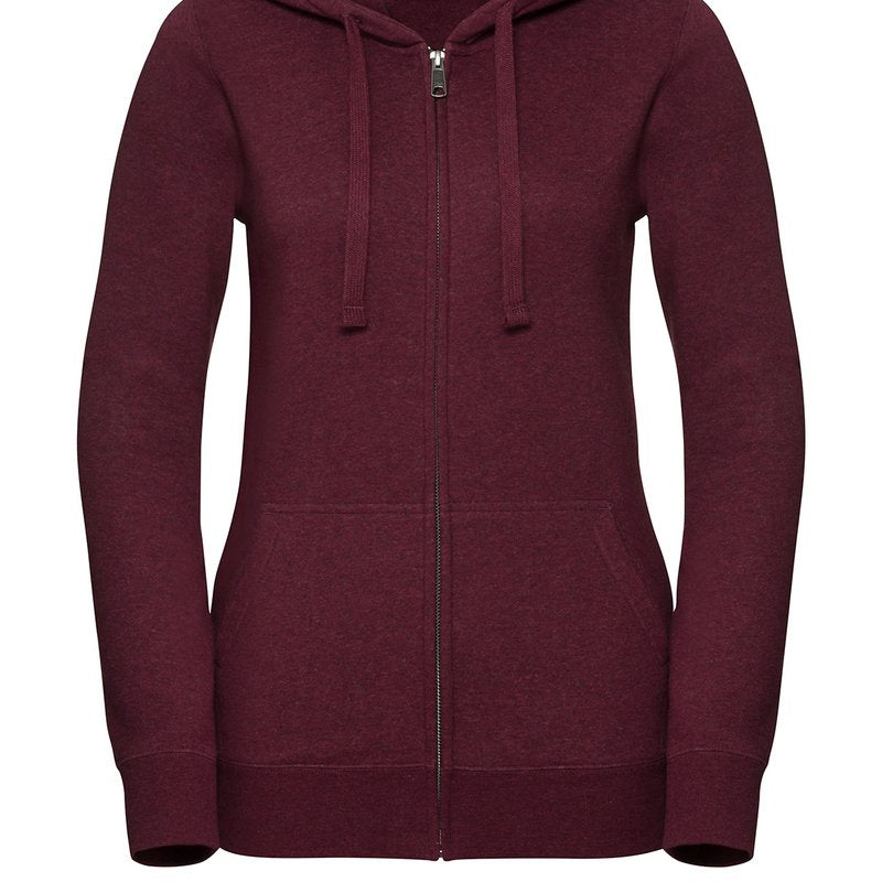 Russell Europe Women's Authentic Melange Zipped Hood Sweatshirt