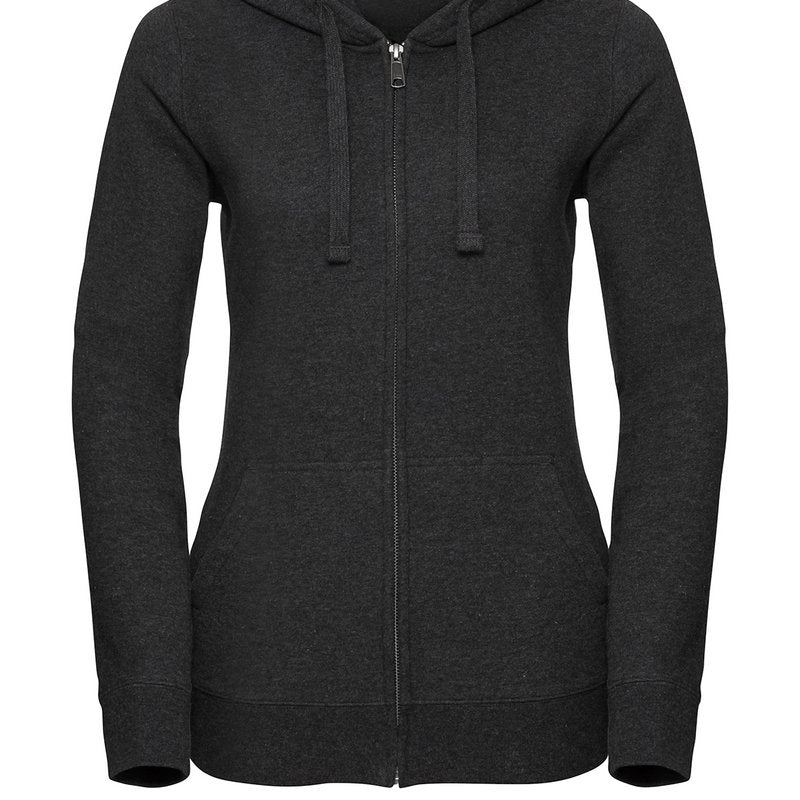 Russell Europe Women's Authentic Melange Zipped Hood Sweatshirt