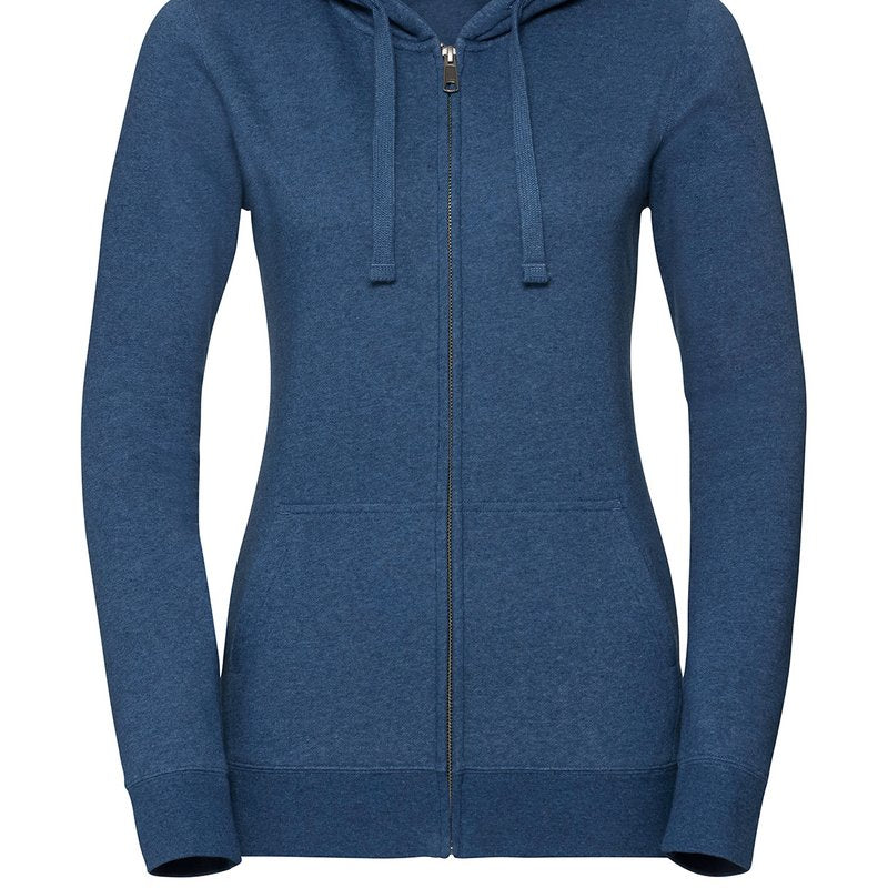 Russell Europe Women's Authentic Melange Zipped Hood Sweatshirt