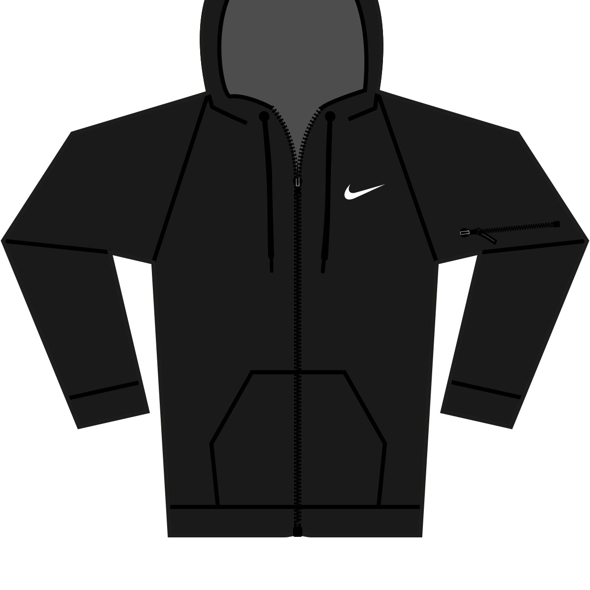 Nike men’s full-zip fitness hoodie