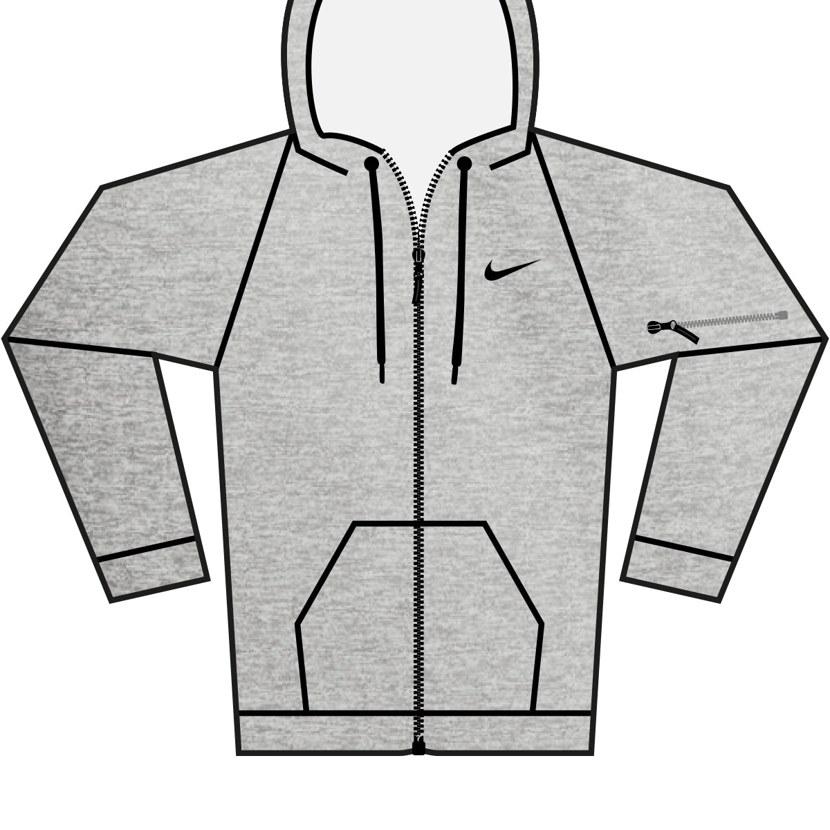 Nike men’s full-zip fitness hoodie