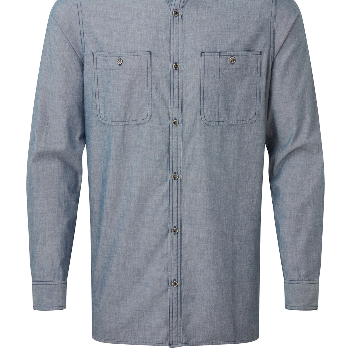 PremierMen’S Chambray Shirt, Organic And Fairtrade Certified