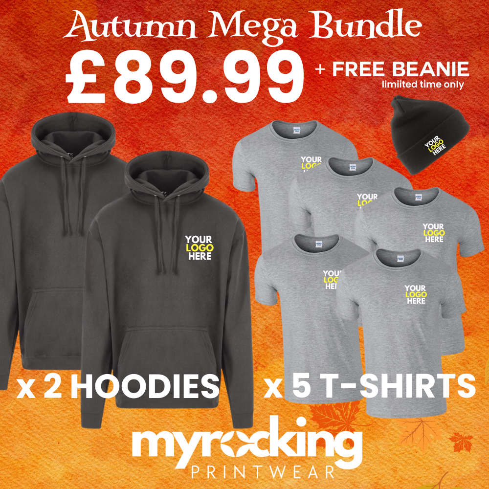 2x Hoodies 5x Tees Printed Adults Hoodies FREE GIFT Bundle 2